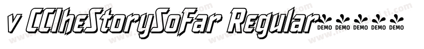 v CCIheStorySoFar Regular字体转换